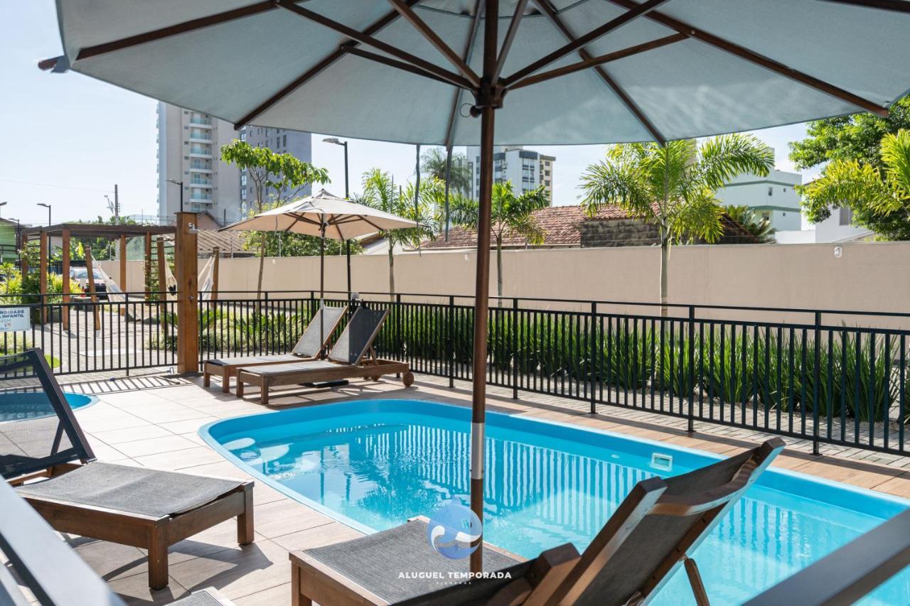 Apartamentos Completos A 15Min Beto Carreiro Com Wi-Fi Churrasqueira Em Condominio Com Piscina Portaria 24H Ideal Para Familia Piçarras エクステリア 写真